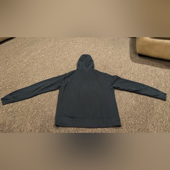 Nike S Women's Blk Long Sleeve Hooded Full Zip Up Athletic Track Logo Jacket EUC - Picture 2 of 4